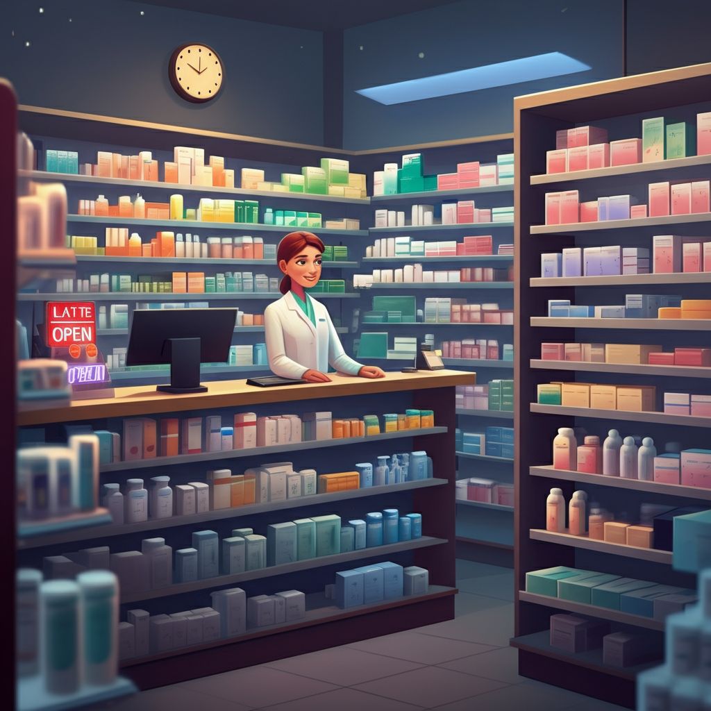la farmacia está abierta toda la noche