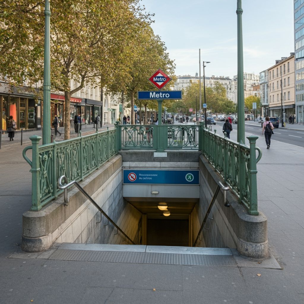 parada de metro