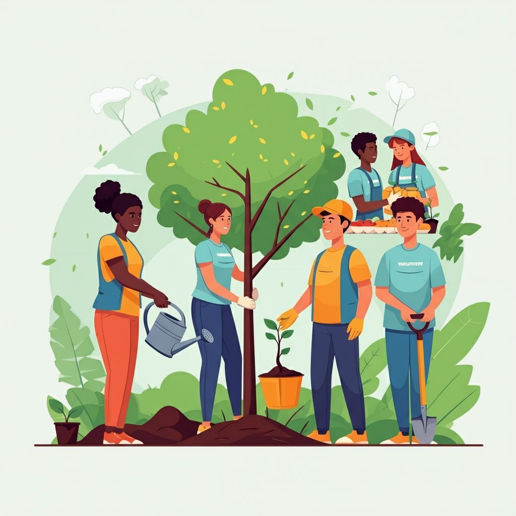 participar en actividades de voluntariado
