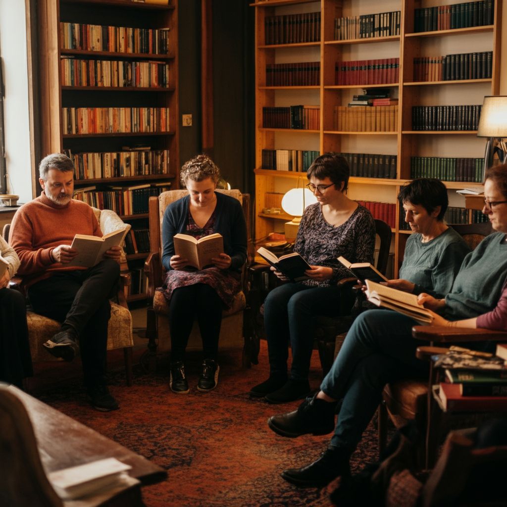 participar en clubes de lectura