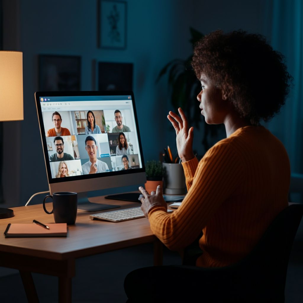 participar en una videoconferencia