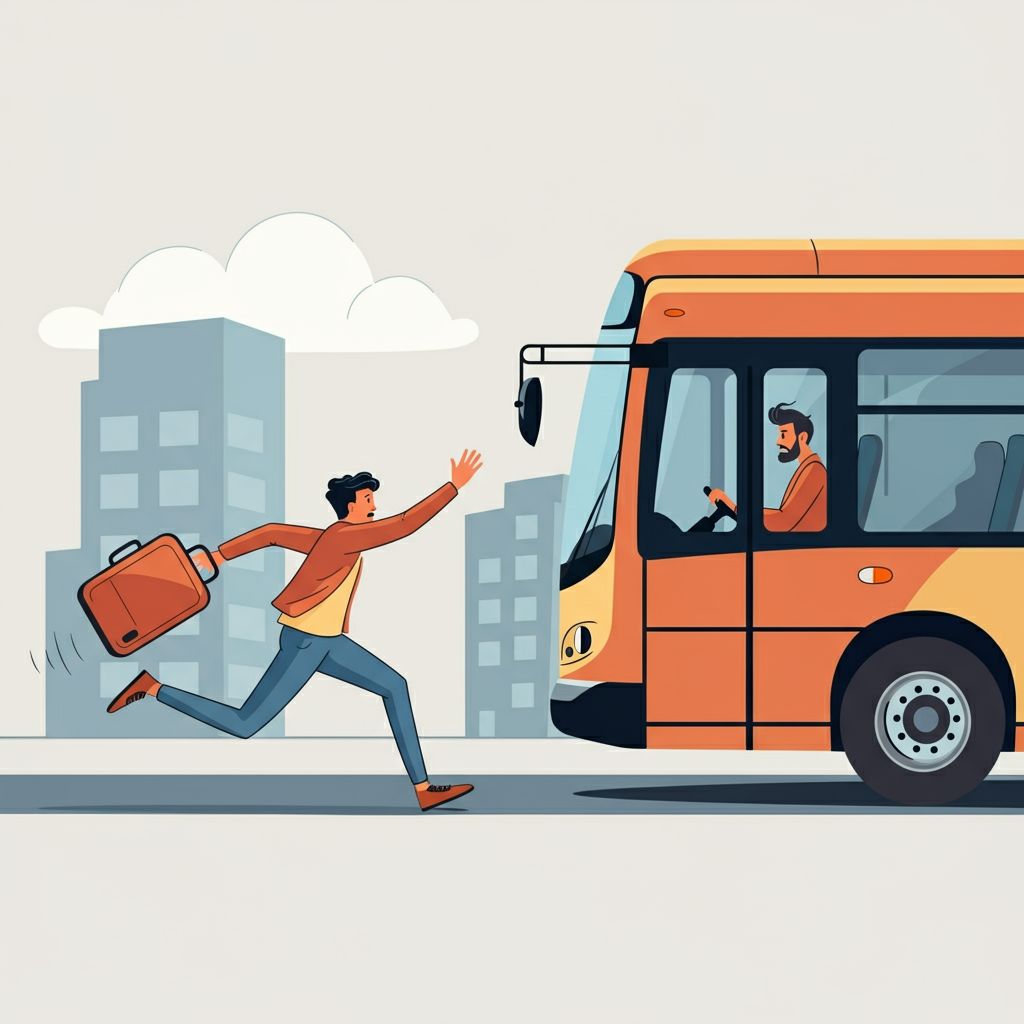perder el autobús