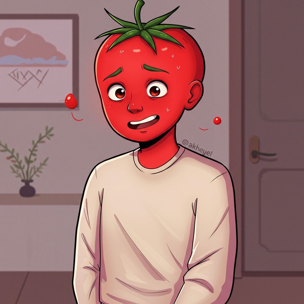 ponerse como un tomate