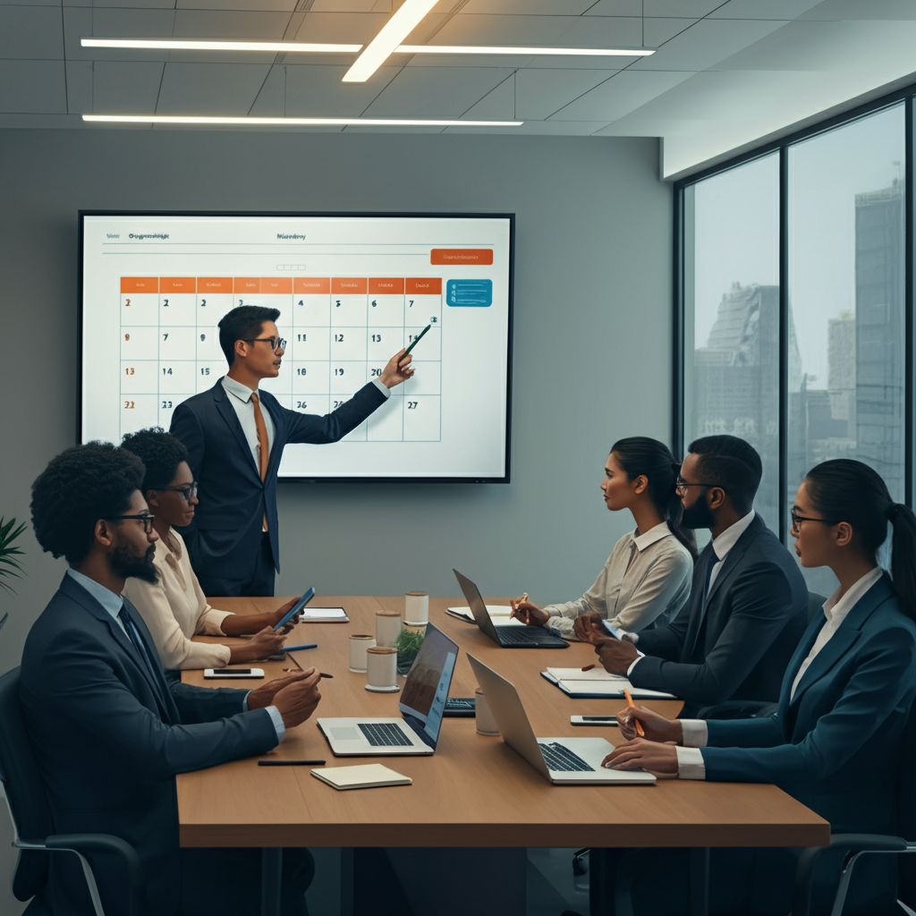 programar reunión de trabajo