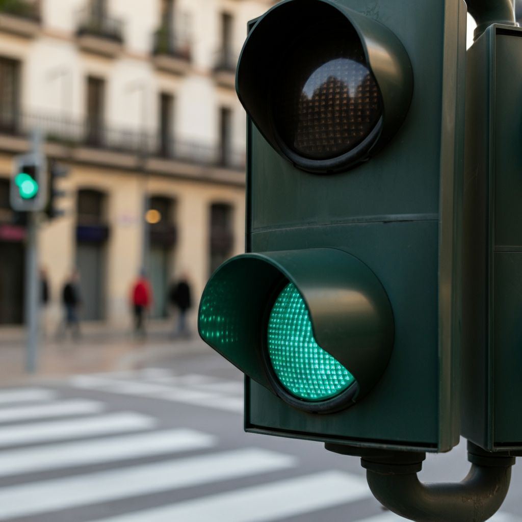 semáforo en verde