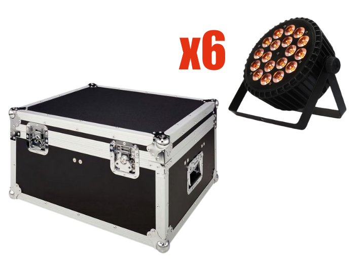 PROJECTEUR LED 18x18W (x6)