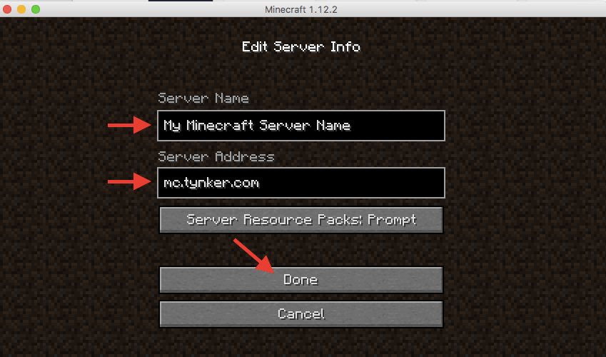 Tynker Minecraft Server Login