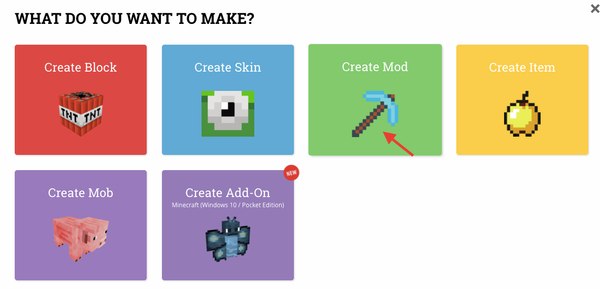 Click Create Mod