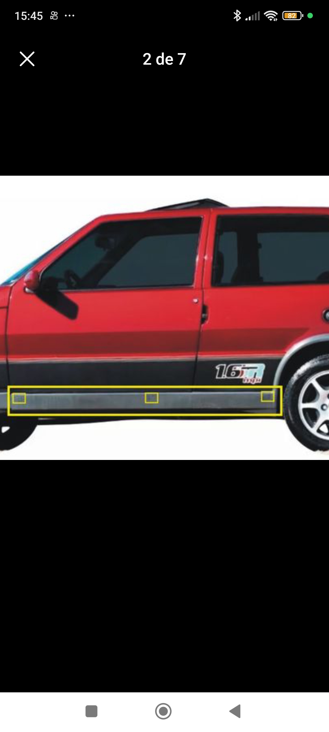 MOLDURA LATERAL UNO 1.6R MPI - Miniatura 5