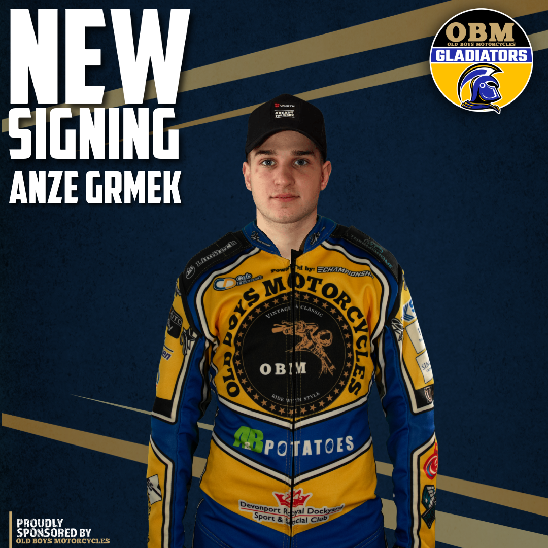 Plymouth OBM Gladiators welcome Anze Grmek
