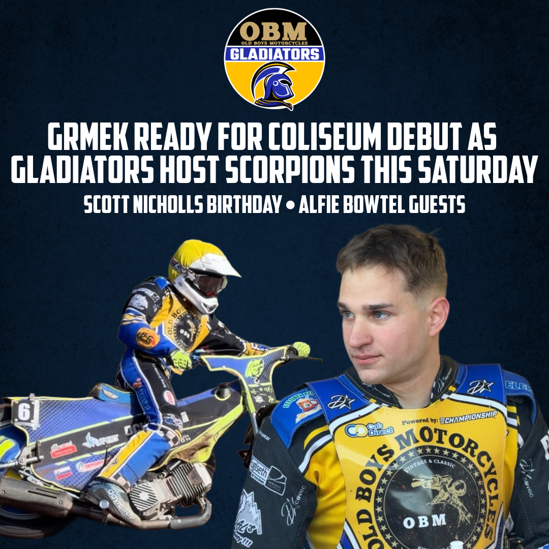 Grmek Ready For Coliseum Debut As Gladiators Host Scorpions
