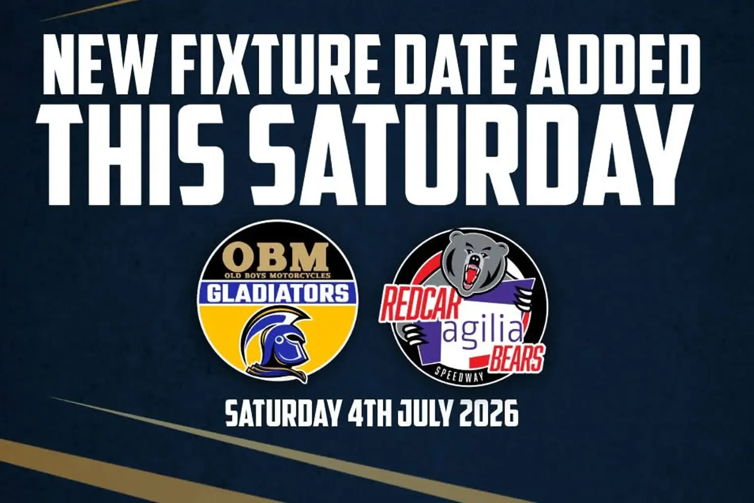 Return of the Bears - This Saturday!