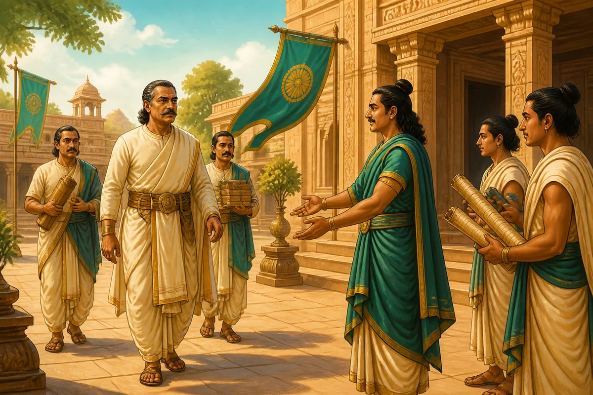 A central inspector arriving at a provincial capital for periodic review