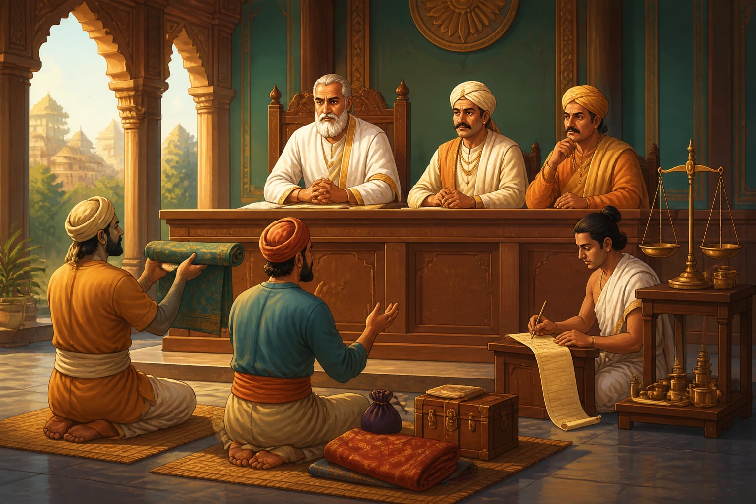 A specialised commercial court with merchant advisors hearing a trade dispute