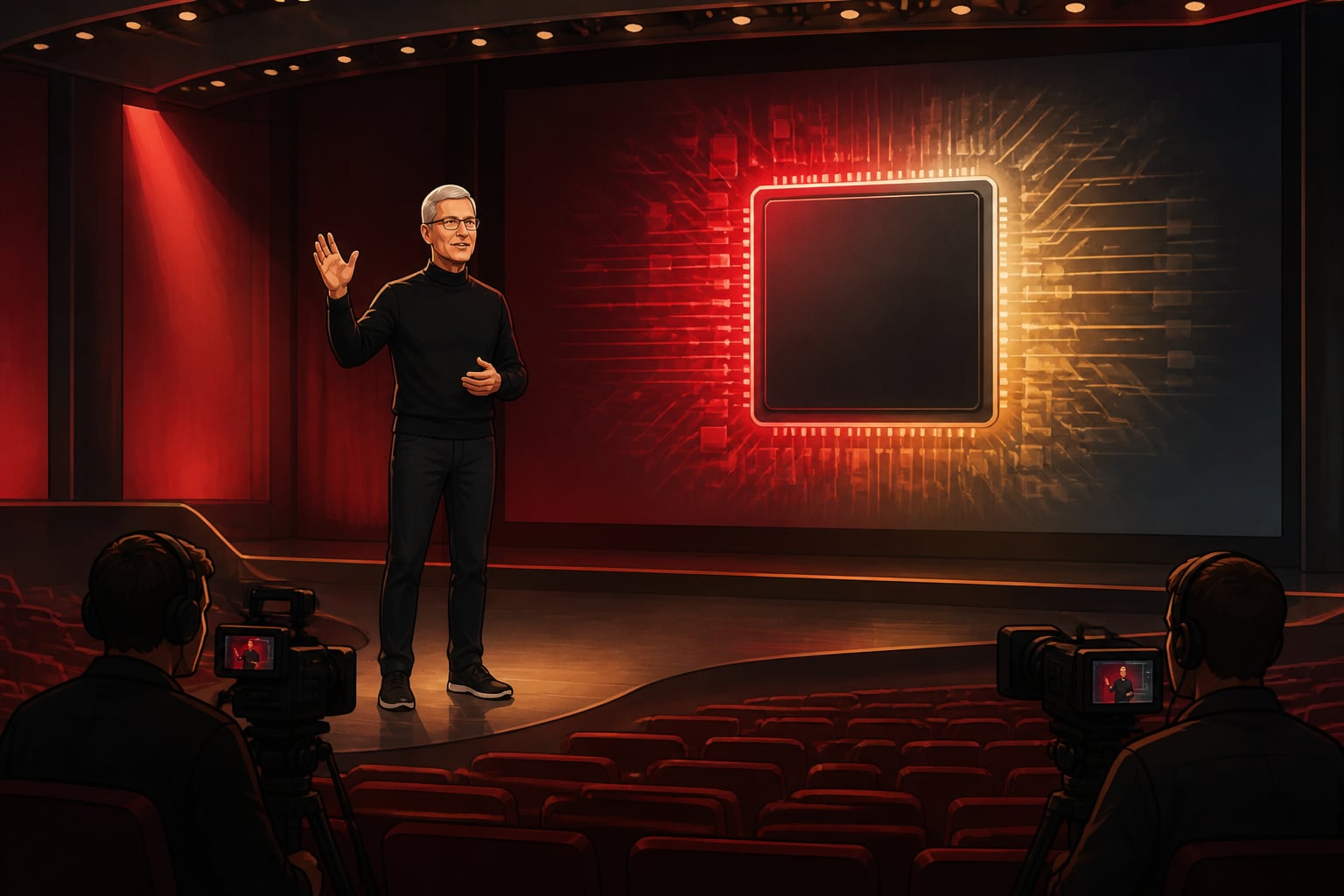 Tim Cook unveiling Apple Silicon at the WWDC 2020 keynote