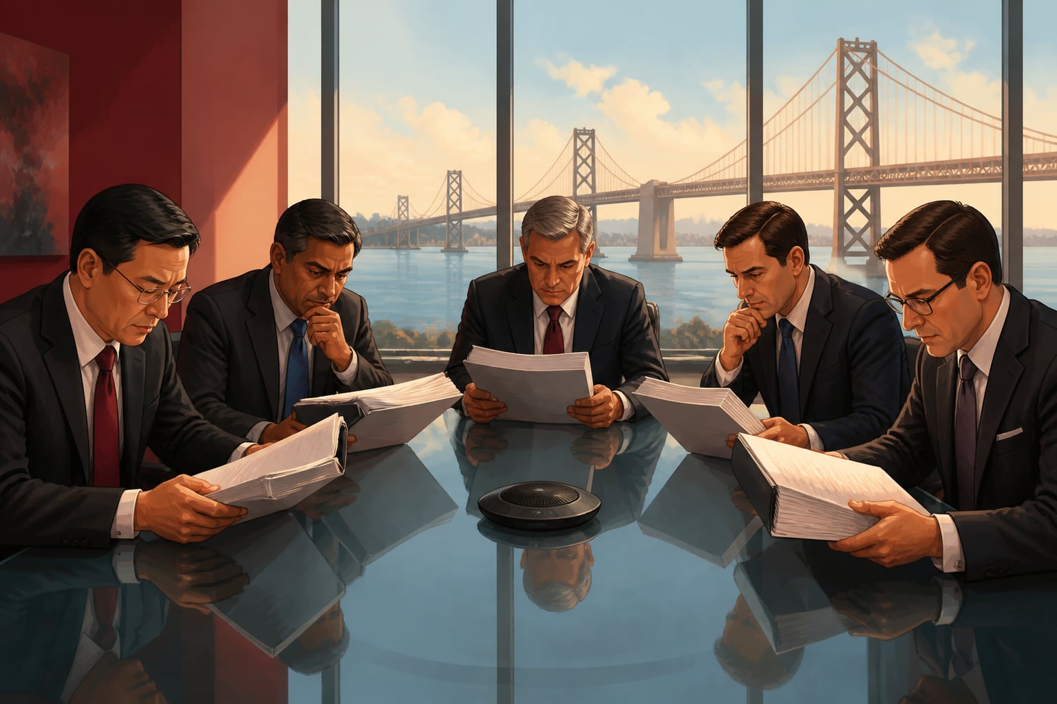 Rival tech executives reviewing the Nortel patent purchase 2011