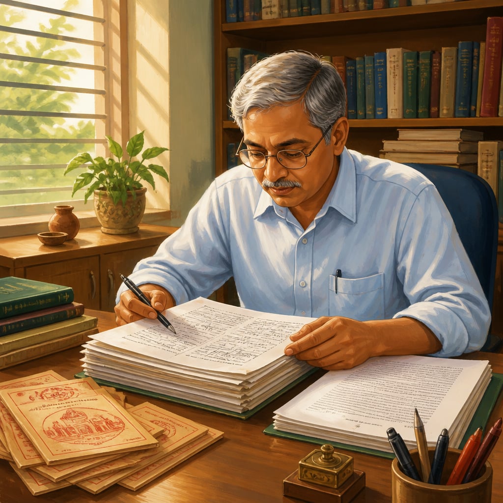 Professor Vaidyanathan studying indigenous finance at IIM Bangalore
