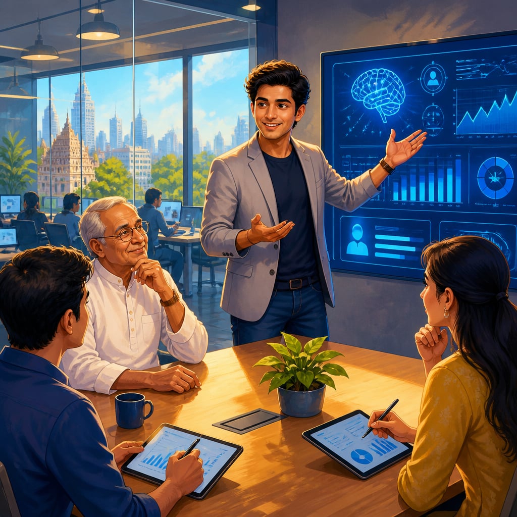 A Bangalore fintech founder pitching to a veteran indigenous-finance investor