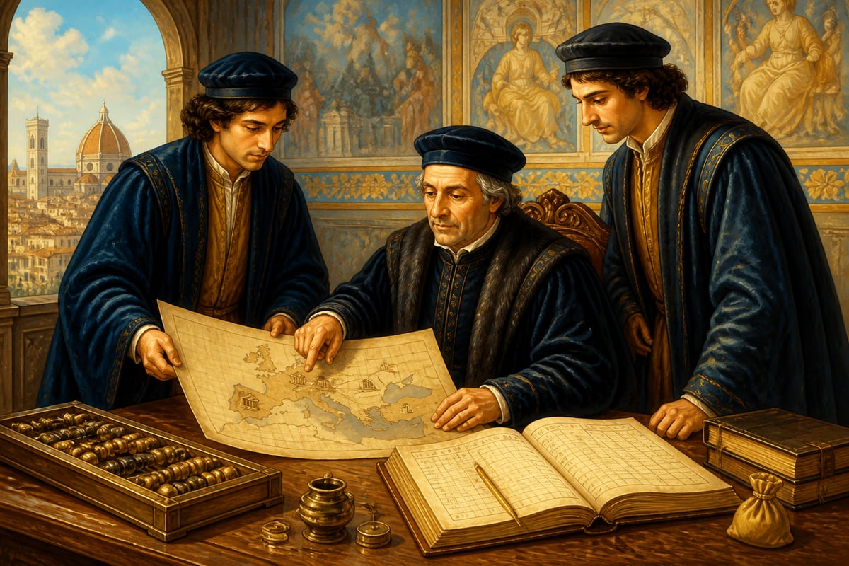 Giovanni de' Medici reviewing branches with his sons