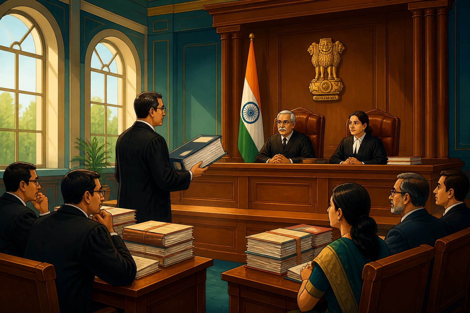 NCLT bench hearing an Insolvency and Bankruptcy Code resolution plan in Delhi
