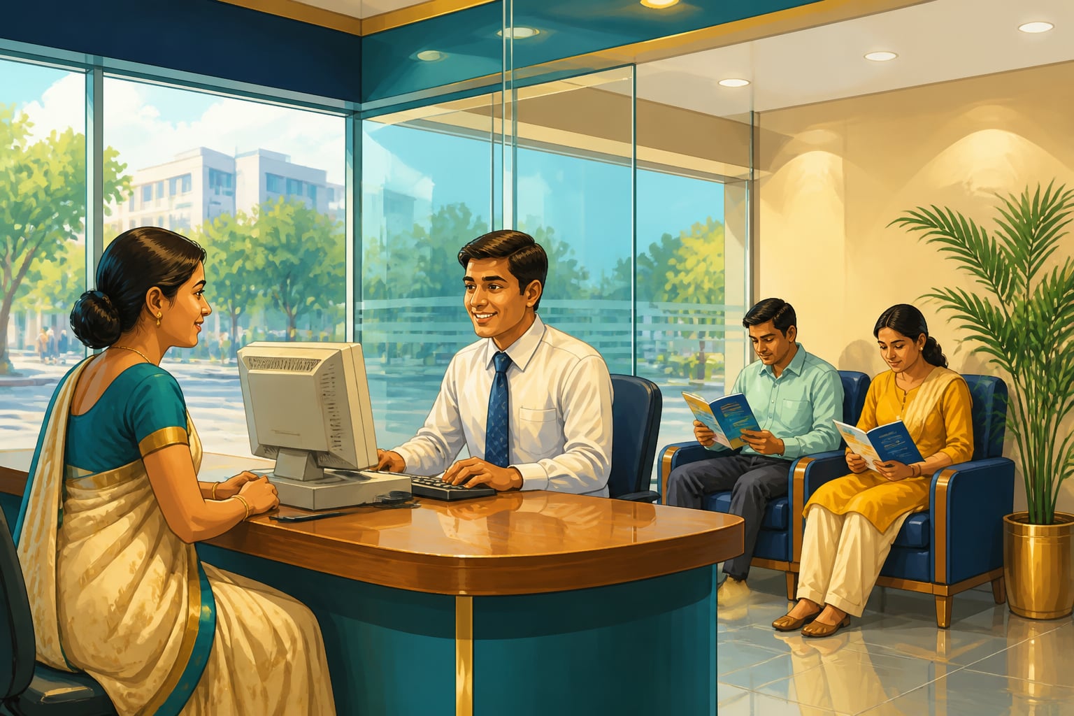 First ICICI Bank branch opening in Chennai on January 22 1994 with computerised counter