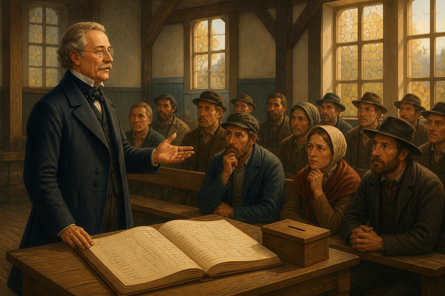 Raiffeisen founding the first Darlehnskassen-Verein in Germany