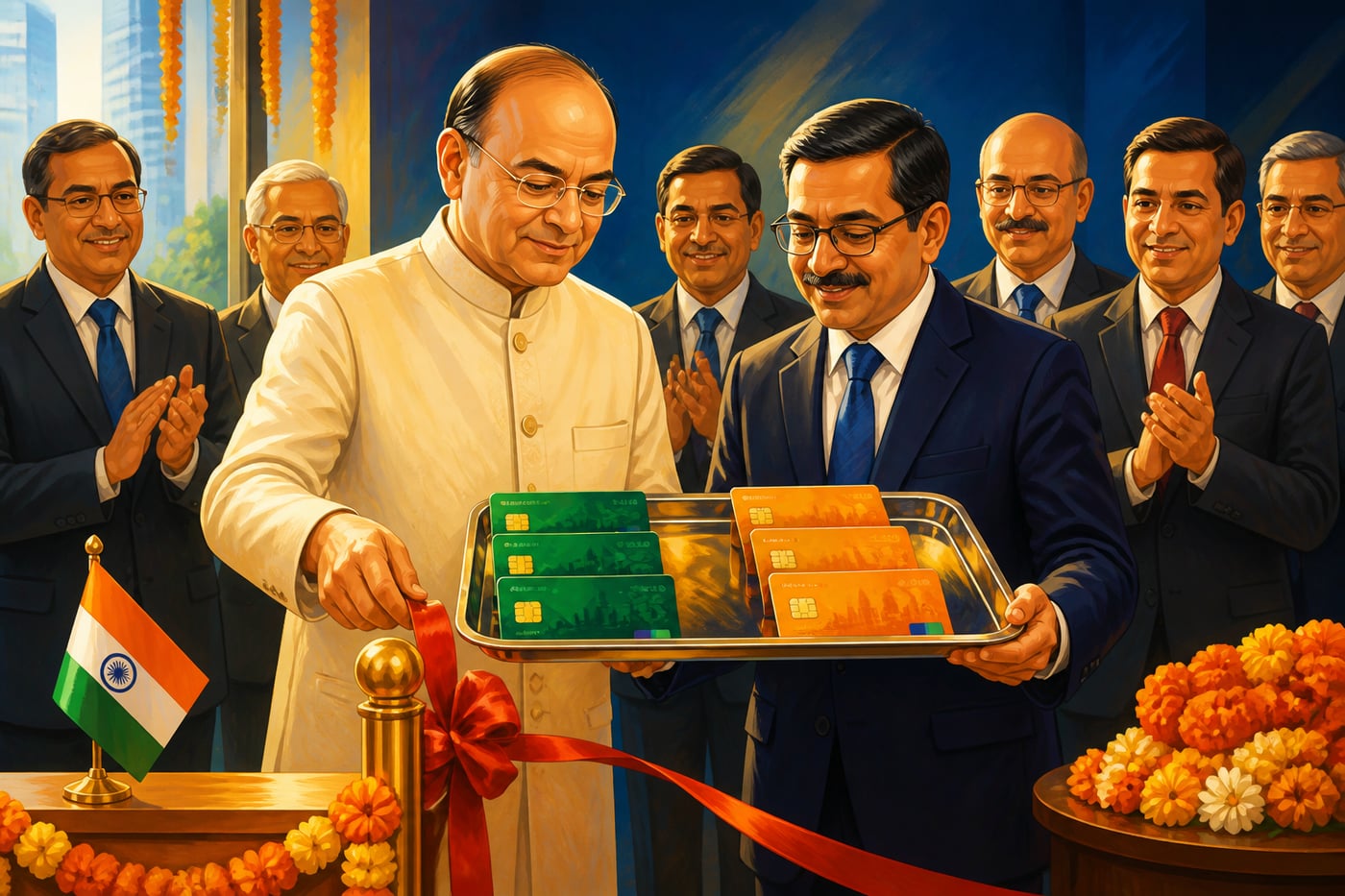 A 2012 RuPay card launch at NPCI