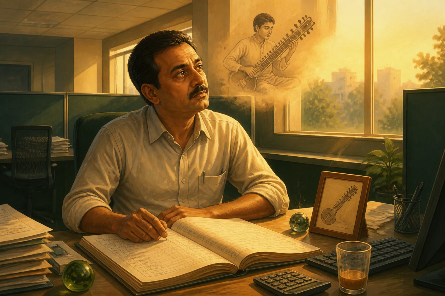 A mid-life accountant glimpsing his real calling