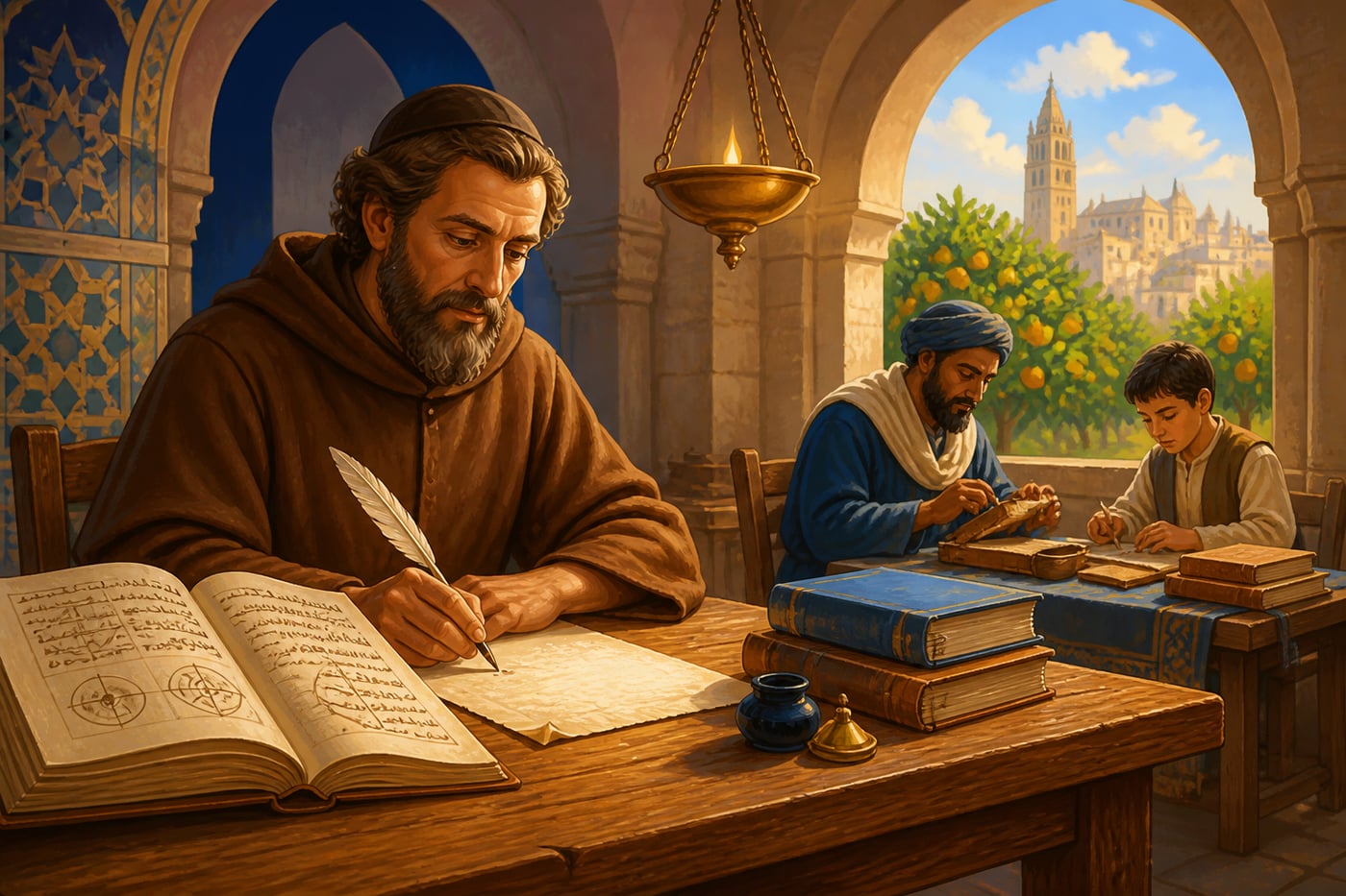 Gerard of Cremona translating in twelfth-century Toledo