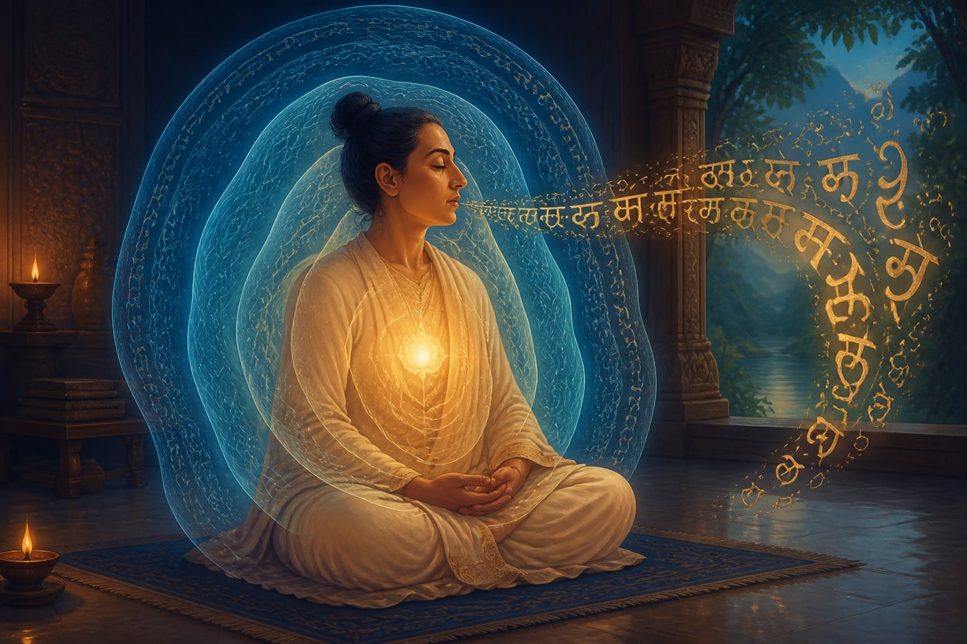 The three levels of speech: paśyantī, madhyamā, vaikharī