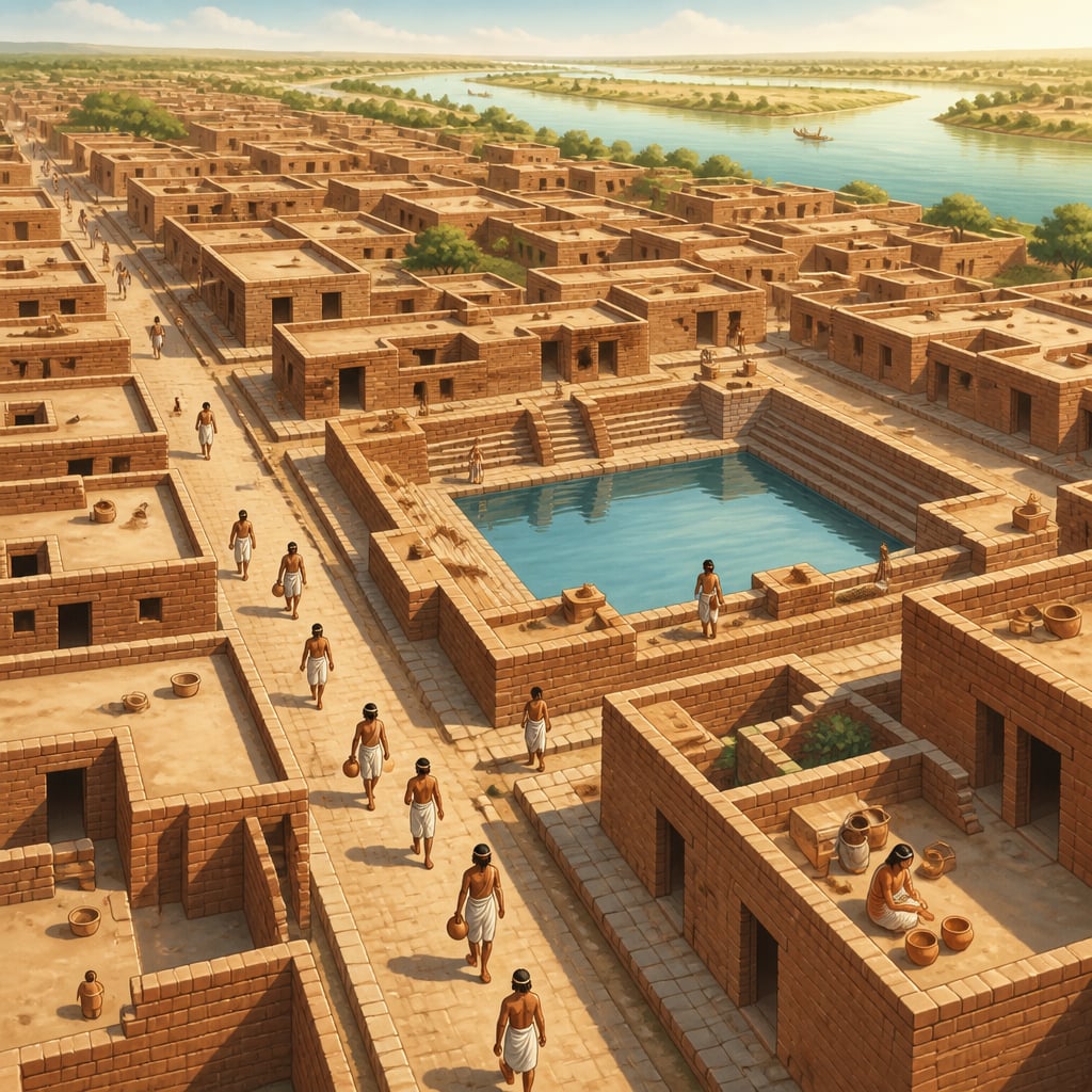 Mohenjo-daro grid city