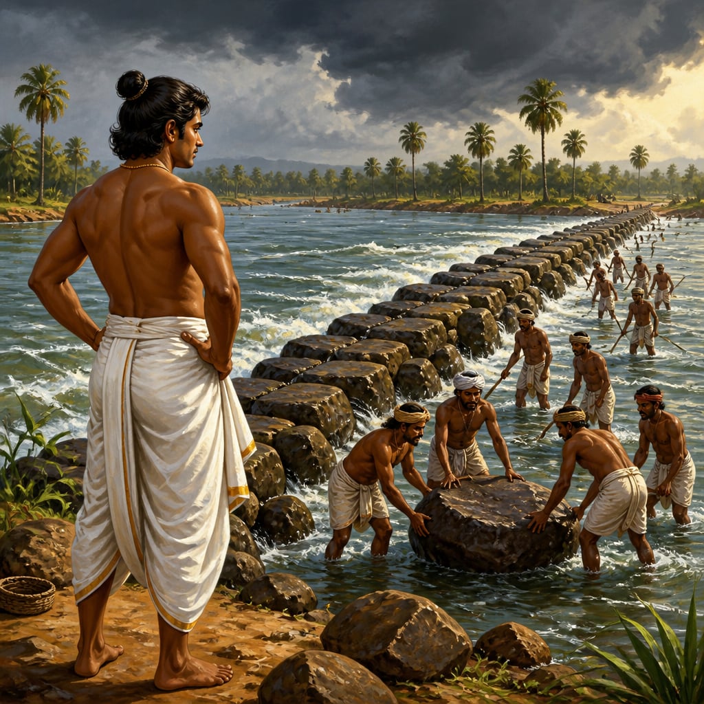 Kallanai dam on Kaveri