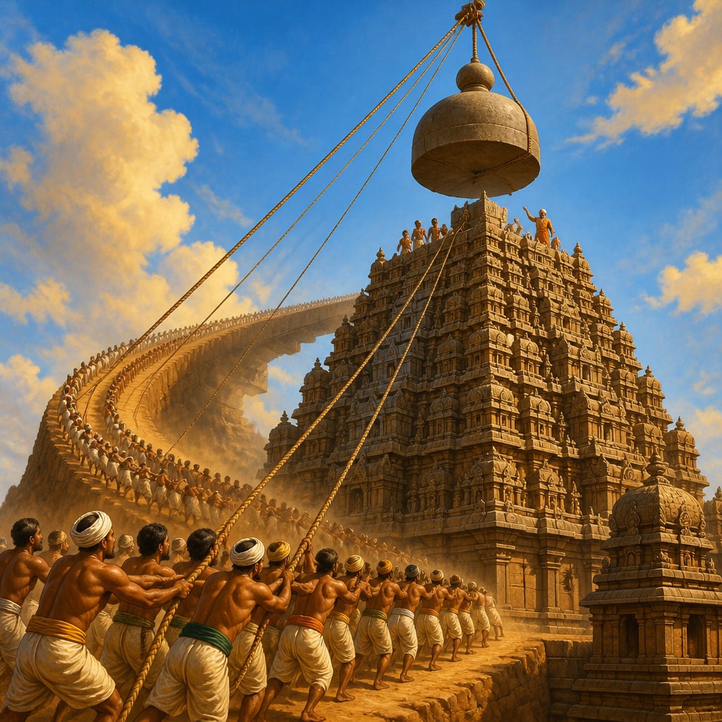 Brihadeeswarar temple capstone