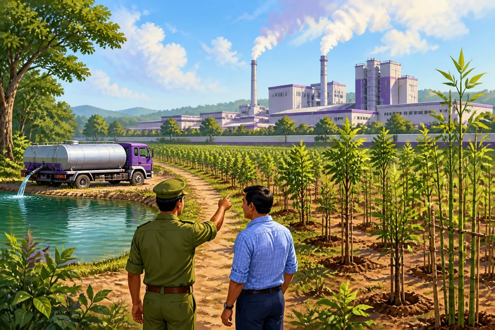 ITC's reclaimed watershed at the paperboard mill