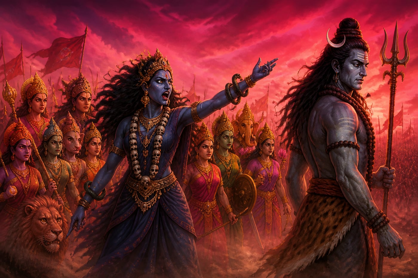 Shivaduti sends Shiva as her messenger