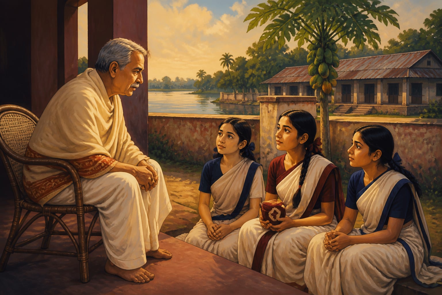 An old prisoner of 1908 and the schoolgirls who listened