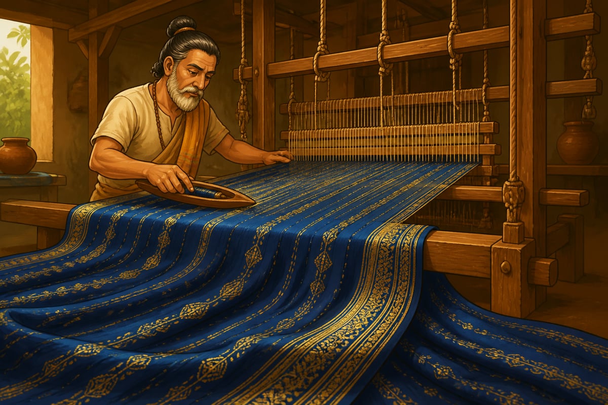 A single unbroken cloth on the weaver's loom