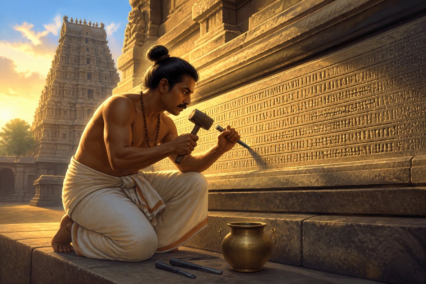 A Chola carver sets the record in granite