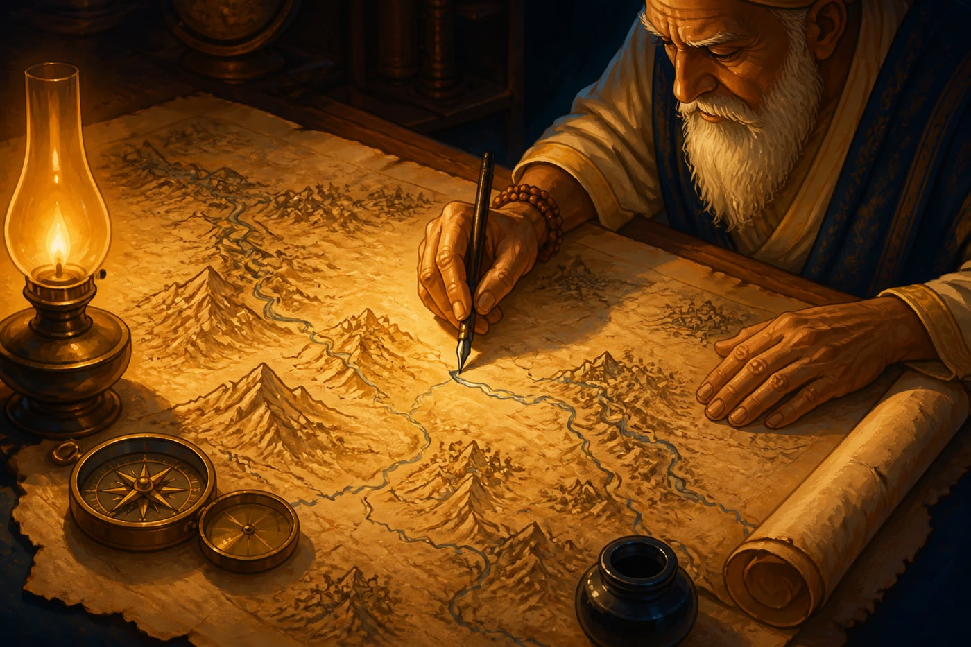 A cartographer inks the map of consequences