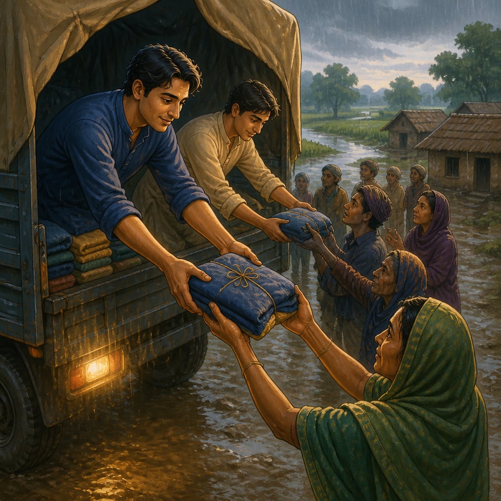 Relief trucks that keep coming, months later