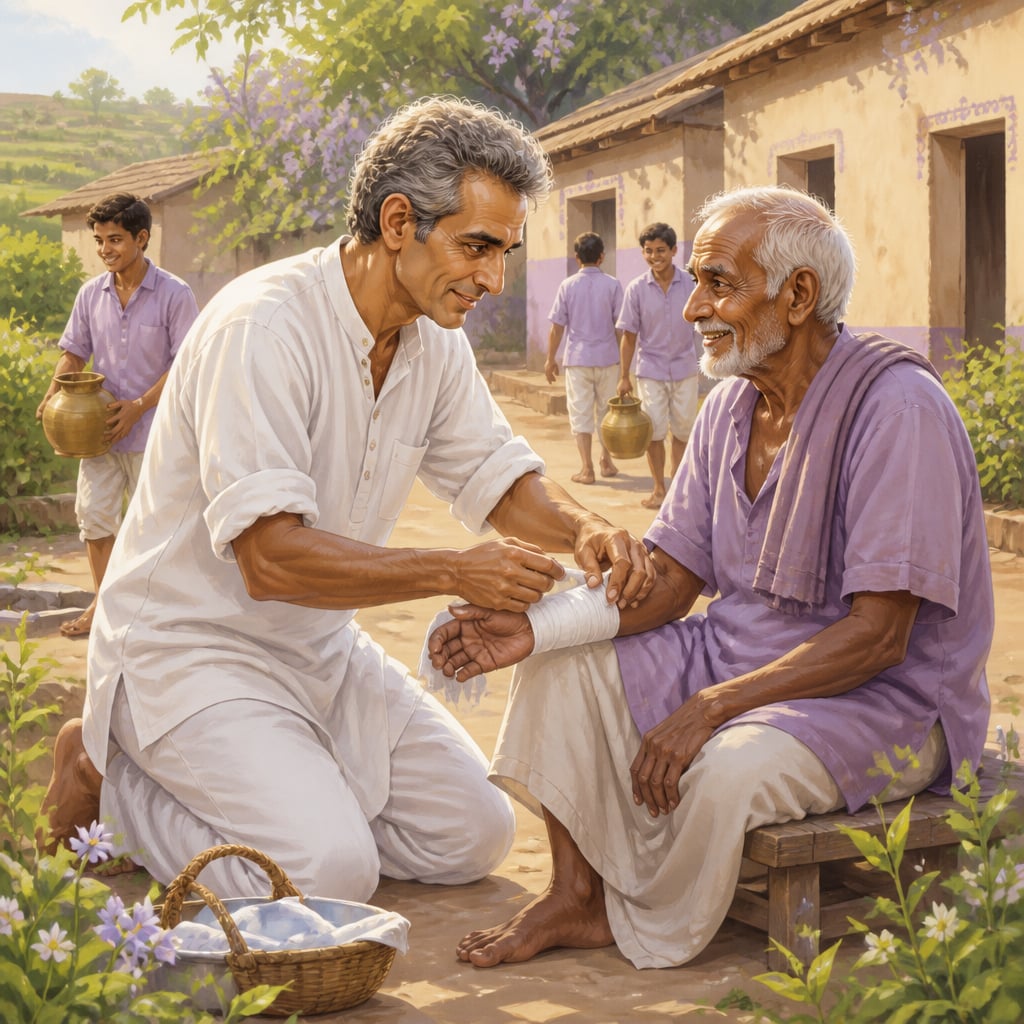Baba Amte at work among the people he chose
