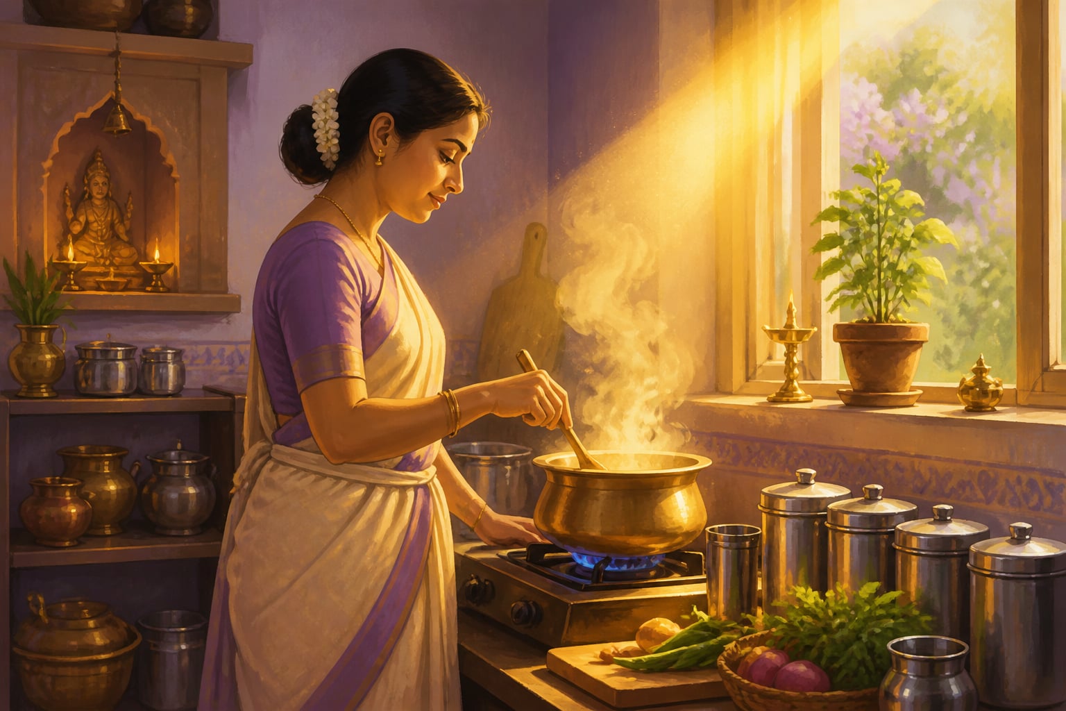 The kitchen held with the dignity of an altar
