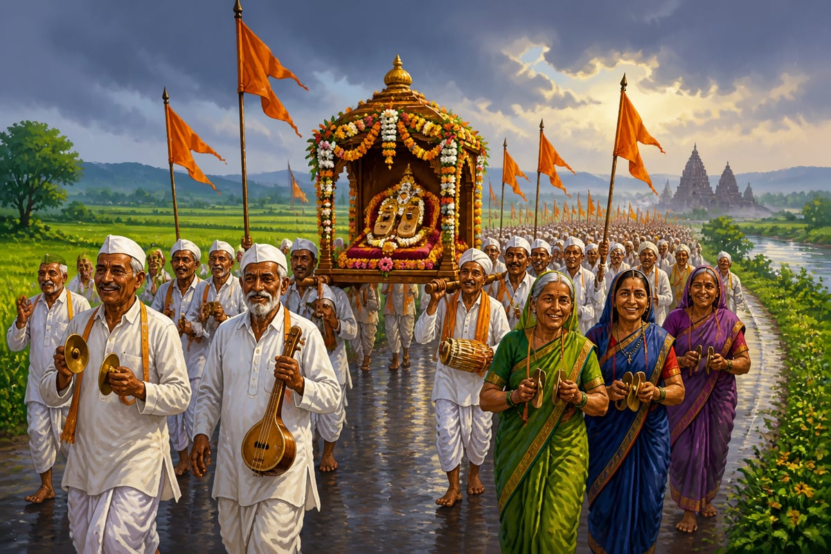 The wari walks to Pandharpur through the monsoon