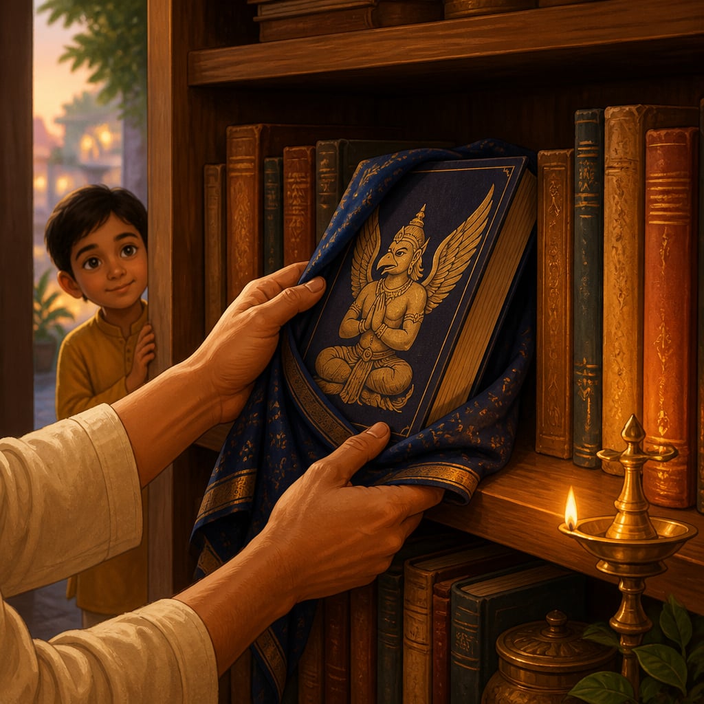 The book belongs inside the house