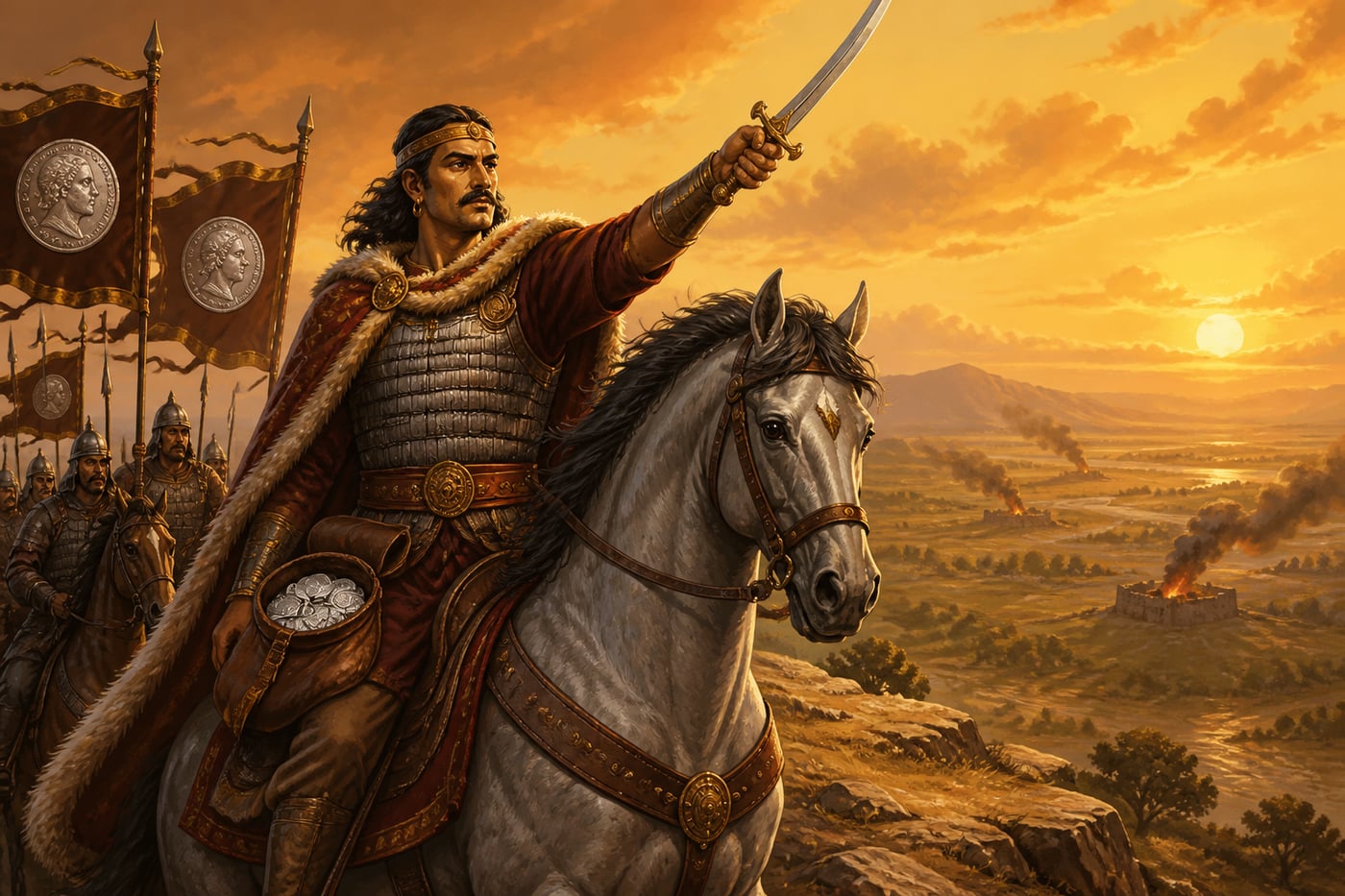 Rudradaman I leads the Shaka revival against Gautamiputra's successors