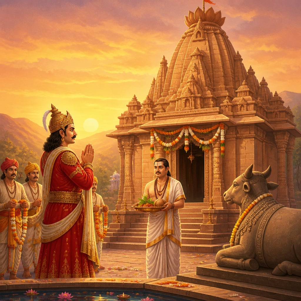 Consecration of the Eklingji temple at Kailashpuri