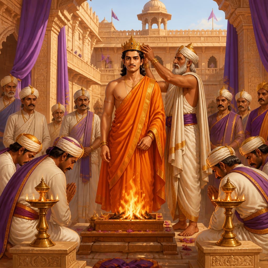 Chach the Brahmin minister crowned king of Sindh at Alor