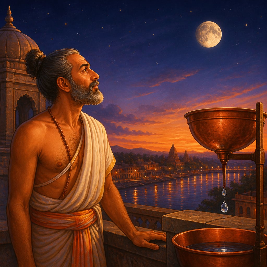 Bhaskaracharya watching a single instant of motion