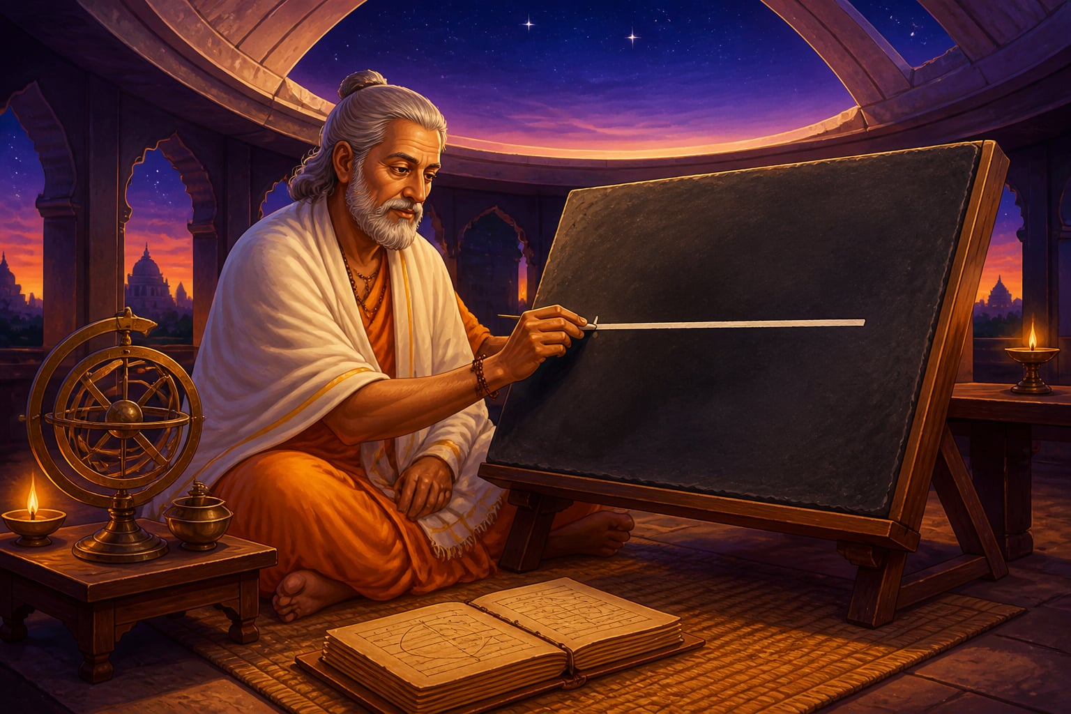 Bhāskara II drawing a firm line at the limit of the sign system
