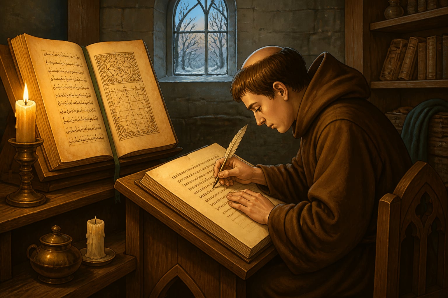 Adelard of Bath translating al-Khwarizmi